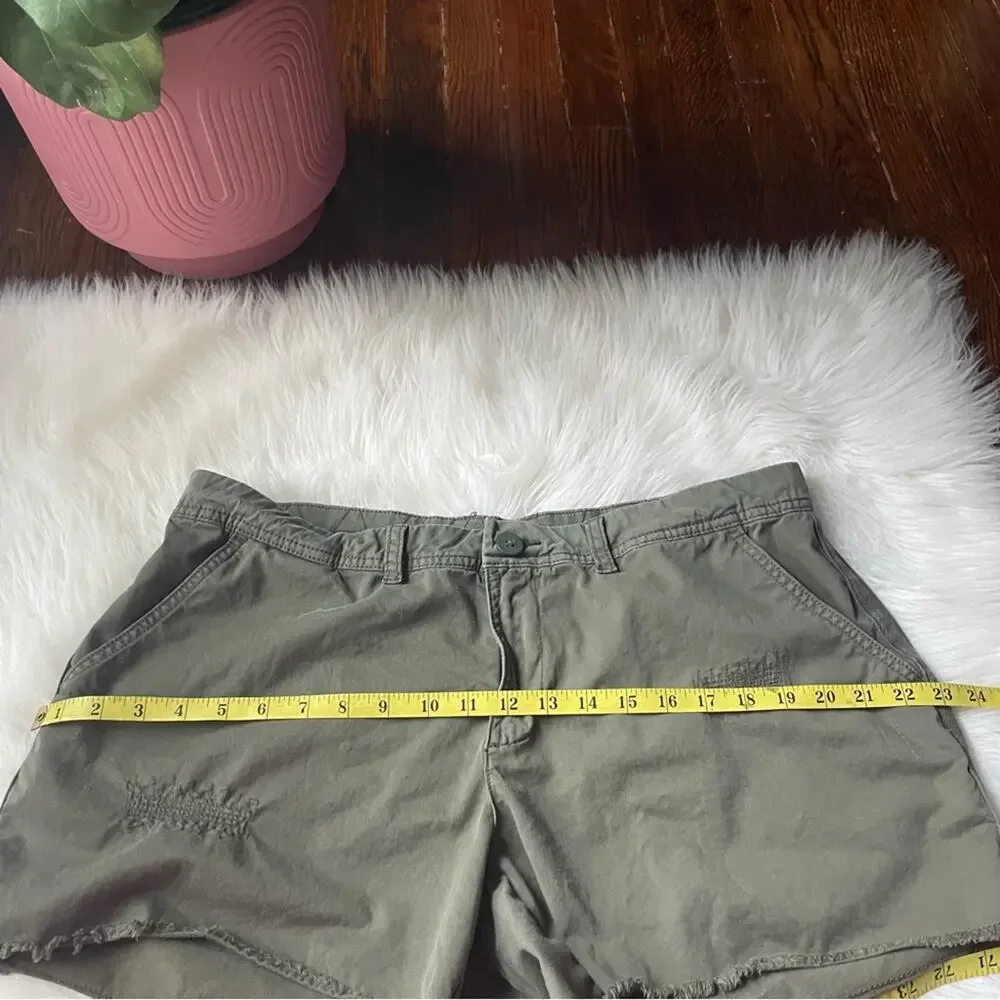 Cut Off Khaki Shorts
